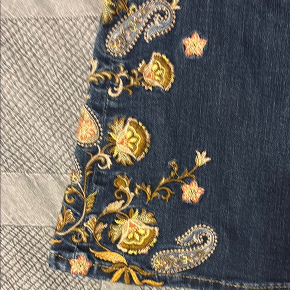 Girls Grace bell bottom Blue Denim - Picture 3 of 5